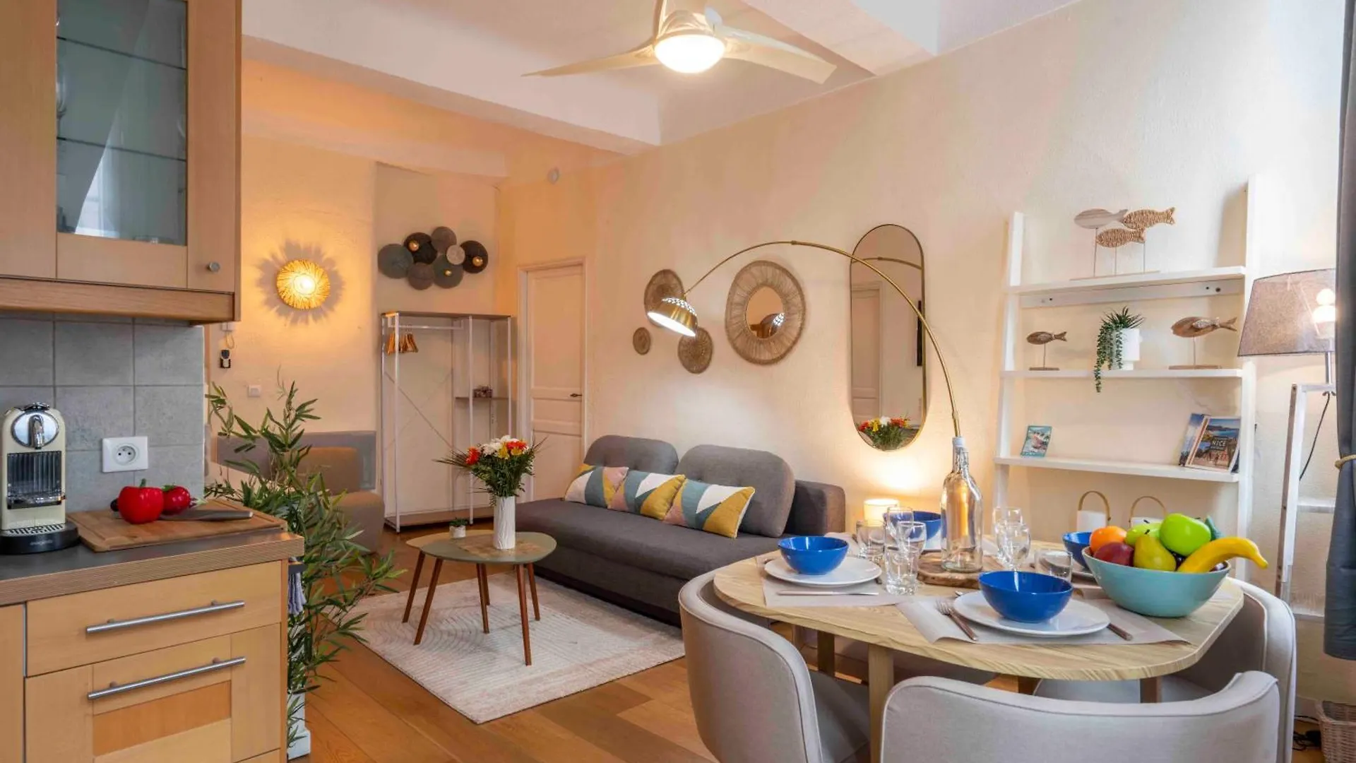 Charming Flat, Fully Equipped, Beach Only 300M - La Loge Nice